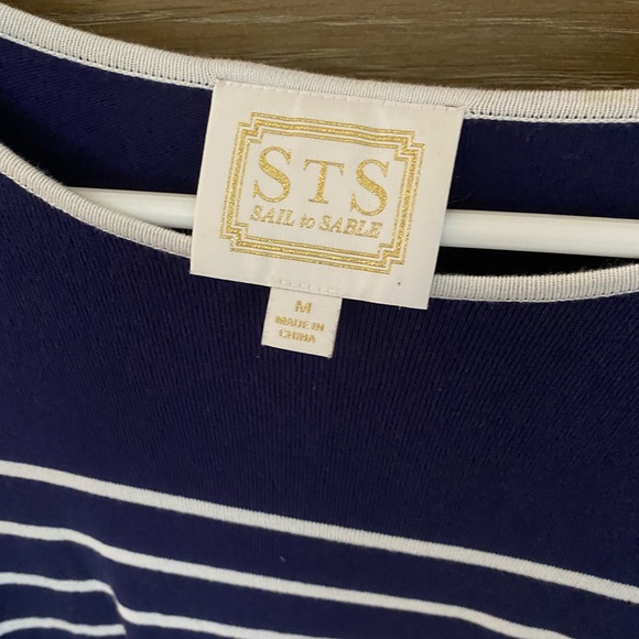 Sail to Sable navy sweater dress - Picture 3 of 3